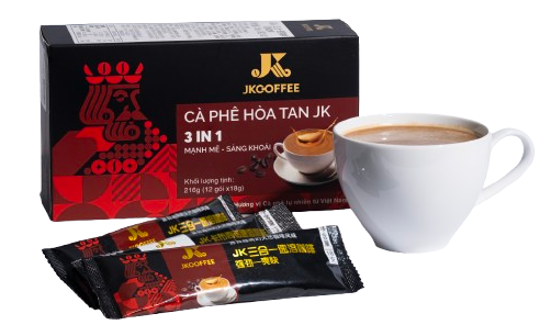 Cà phê hoà tan JK 3 IN 1 