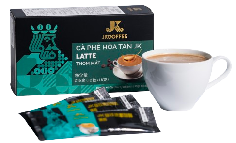 Cà phê hoà tan JK LATTE: Thơm mát